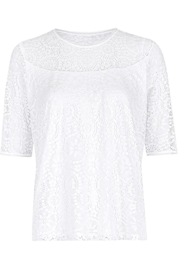 Spitzenshirt, halbarm
